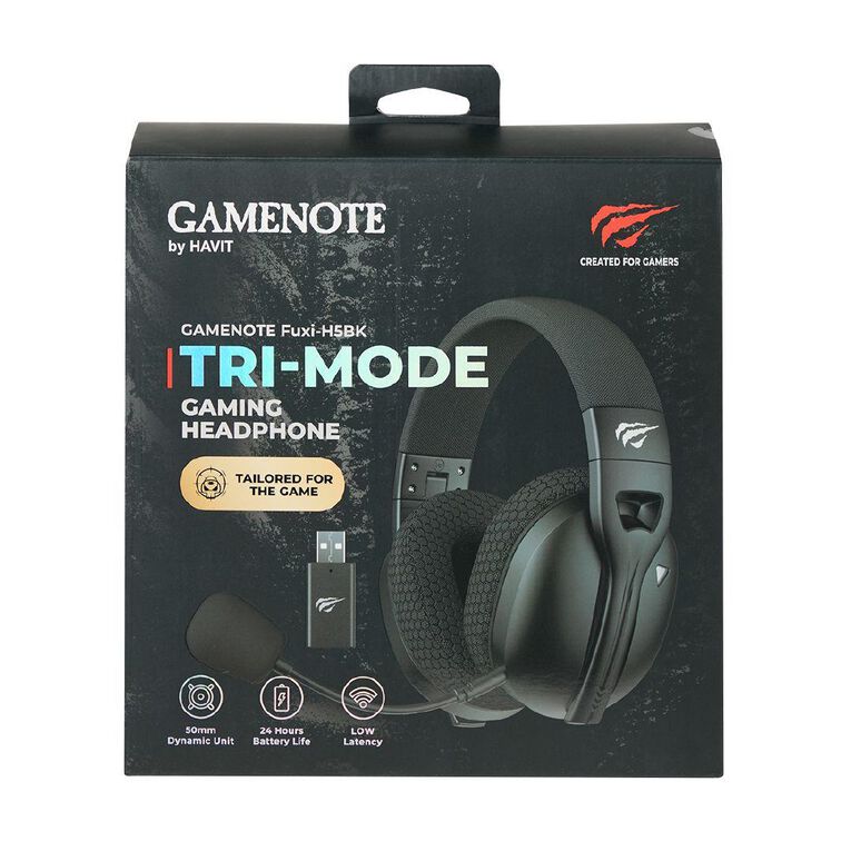 Gamenote Wireless Gaming Headphones FUXI-H5BK Black