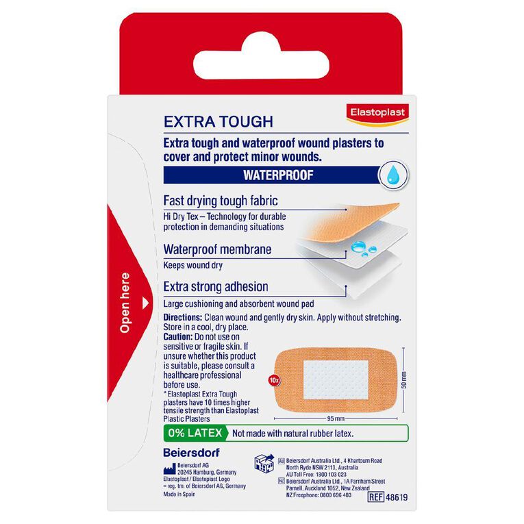 Elastoplast Heavy Fabric Extra Large Strips 10 Pack
