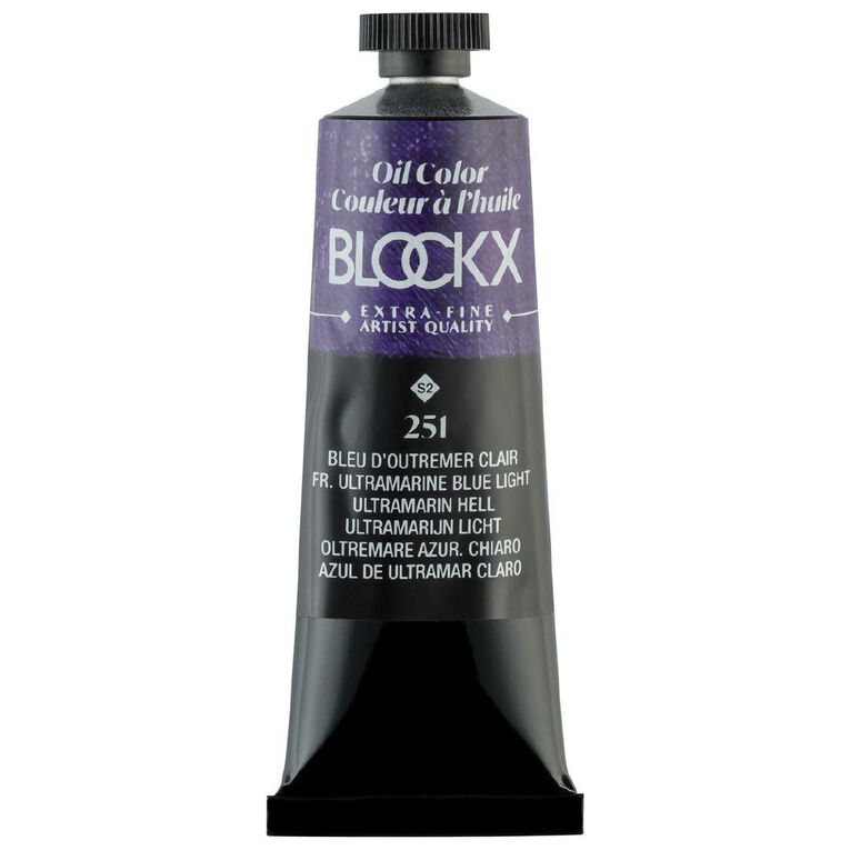 BLOCKX Oil Tube 35ml S2 251 Ultramarine Blue Light Blue Light