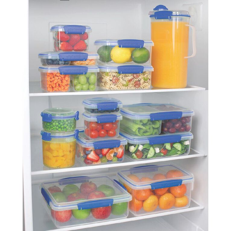 Sistema Klip It Plus Rectangular Container Assorted 10L