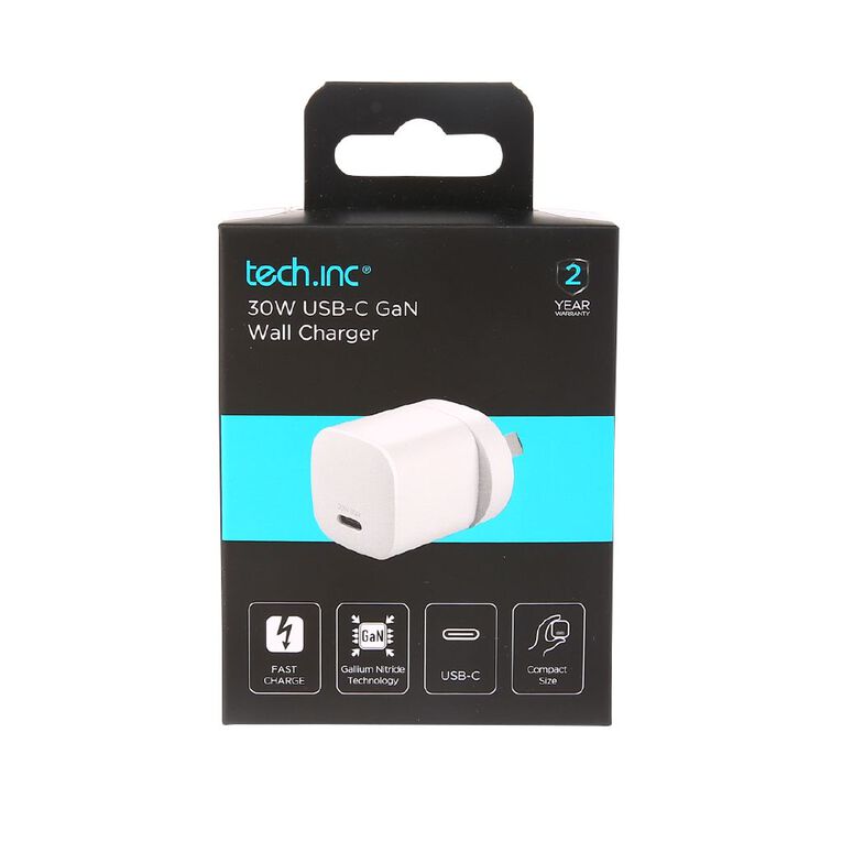 Tech.Inc 30W USB-C GaN Wall Charger