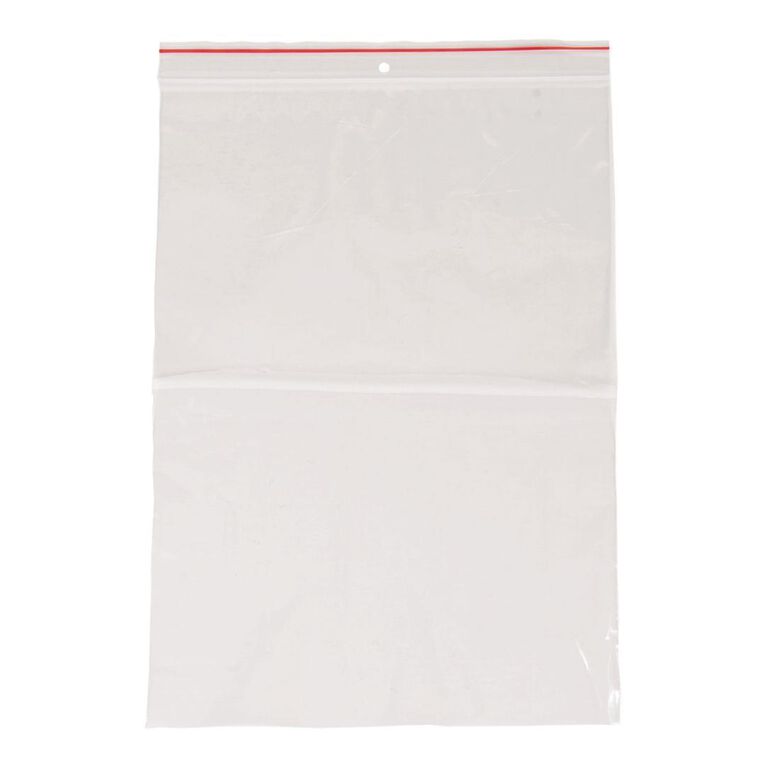 Esselte Zip Lock Bags 255mm x 355mm 25 Pack Clear