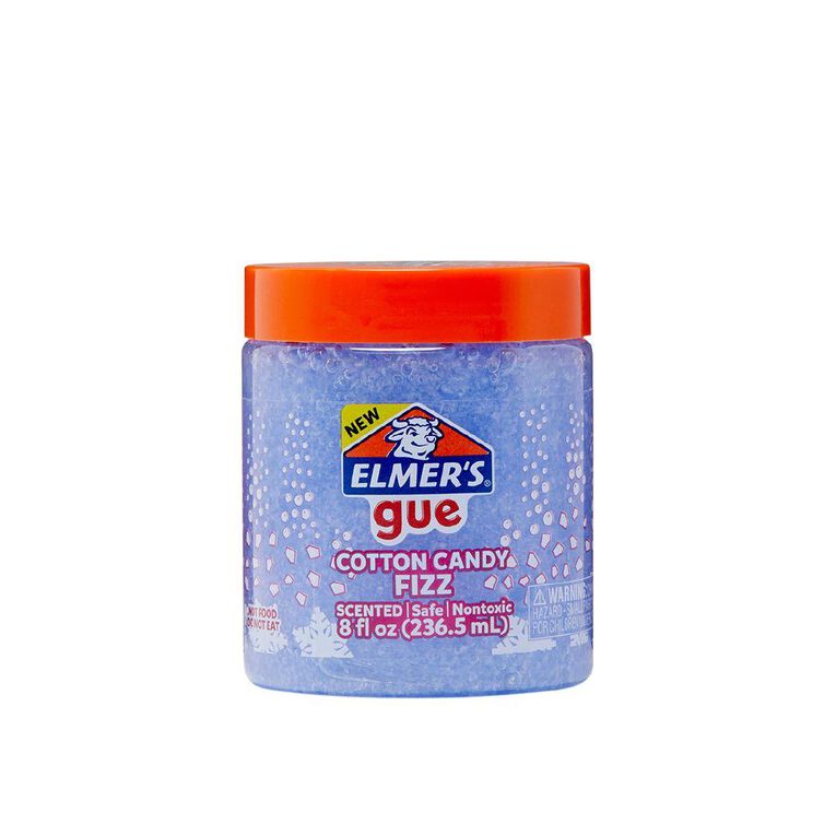 Elmer's Gue Premade Slime Cotton Candy Fizz Jar