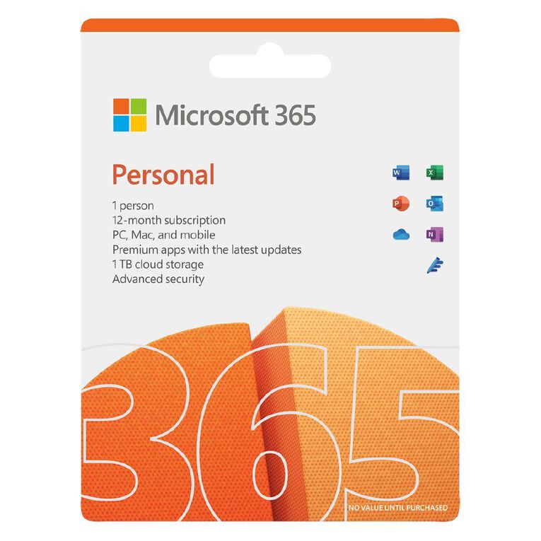 365 Personal Subcription 1 Year 1 PC/MAC