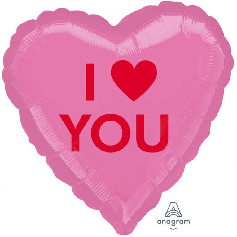 Anagram 45cm Standard Candy I Heart You Balloon