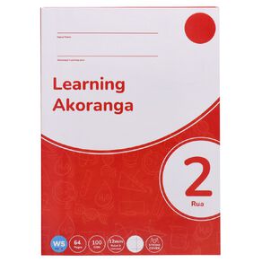 WS Learning 2 Tahi 12mm Ruled & Unruled 32 Leaf Blue