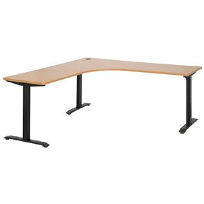 Jasper J Emerge Metal Leg Desk 1800 x 750 Beech/Ironstone Multi-Coloured