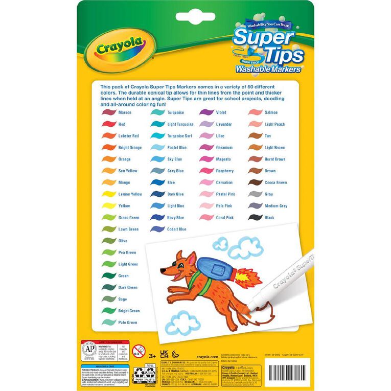 Crayola 50 Supertip Markers