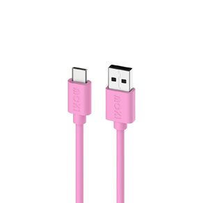 Moki USB-A to USB-C SynCharge Cable 1m - Soft Pink