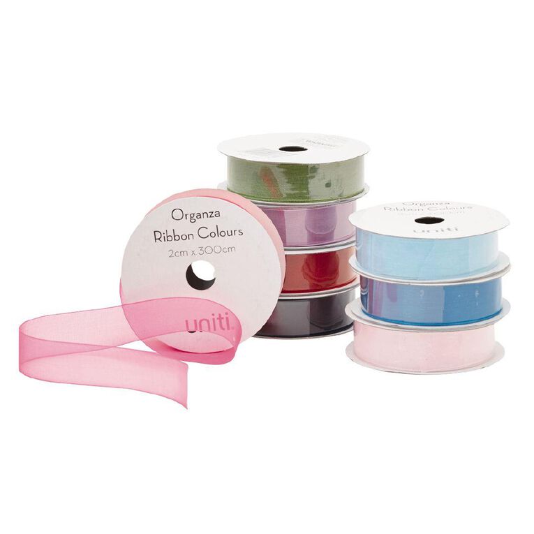 Uniti Organza Colour Ribbon 3m Assorted