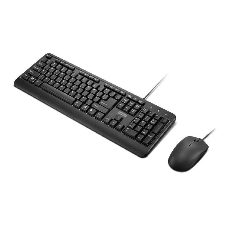 Lenovo 160 Wired Combo Keyboard And Mouse Black