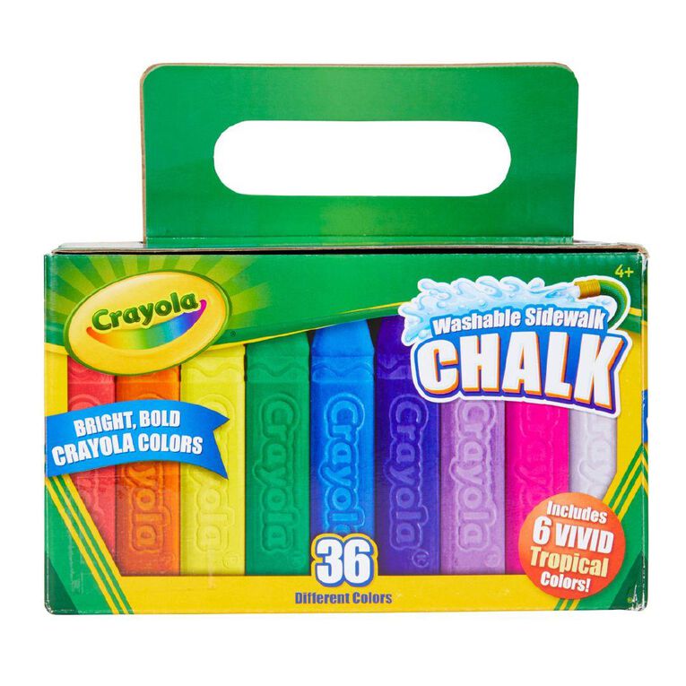 Crayola Washable Sidewalk Chalk Assorted 36 Pack