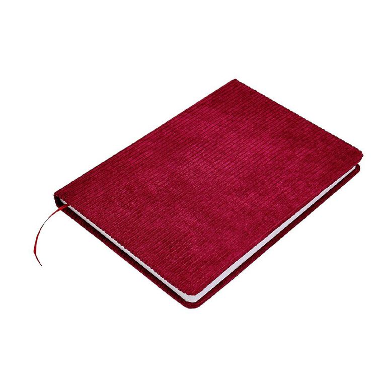 Uniti Stationery Corduroy Notebook A5 Maroon