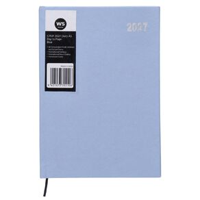 WS Colour Pop 2027 Diary A5 Day to Page Blue
