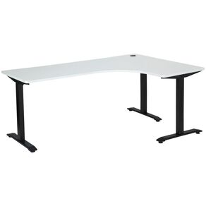 Jasper J Emerge Metal Leg Workstation 1800x1200 RH /Ironstone White