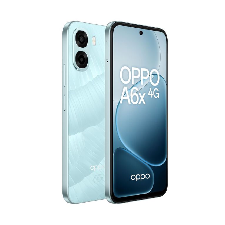 OPPO A6x 4G 4GB + 128GB with Spark $28 Value Pack Sim Bundle Ice Blue