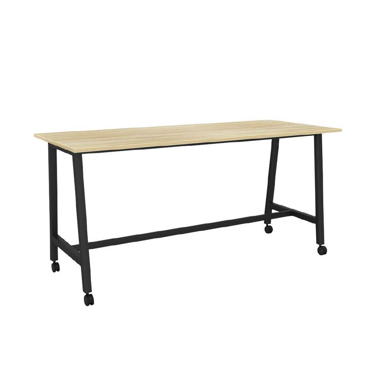 Knights Cubit Bar Leaner Castor 22 x 9 Atlantic Oak Top