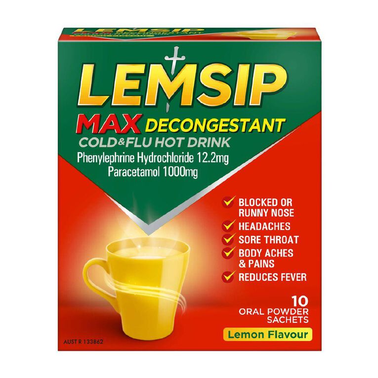 Lemsip Max Decongestant Sachets 10s - LIMIT OF 2 PER CUSTOMER