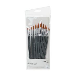 Uniti Paint Brush Round 12 Pack
