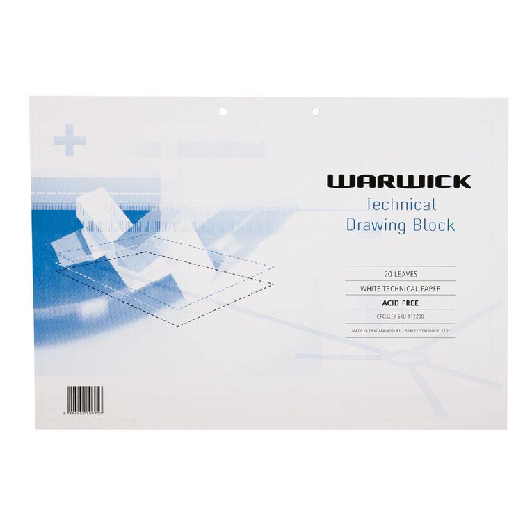 Warwick Tech Drawing Refill Printed White A3