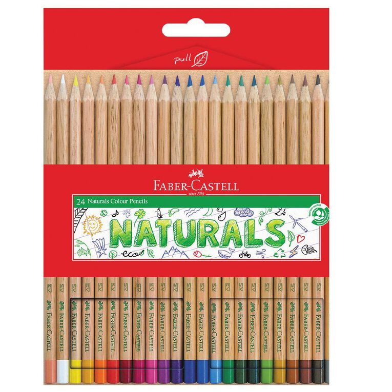 Faber-Castell Colour Pencils Naturals 24 Pack