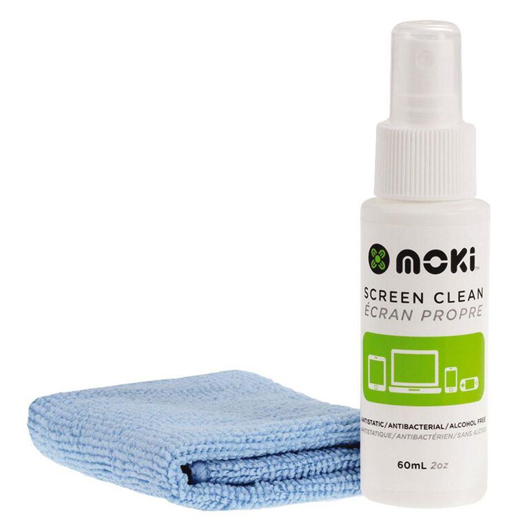 Moki Fixity Clean Screen with Chamois Mini 60ml