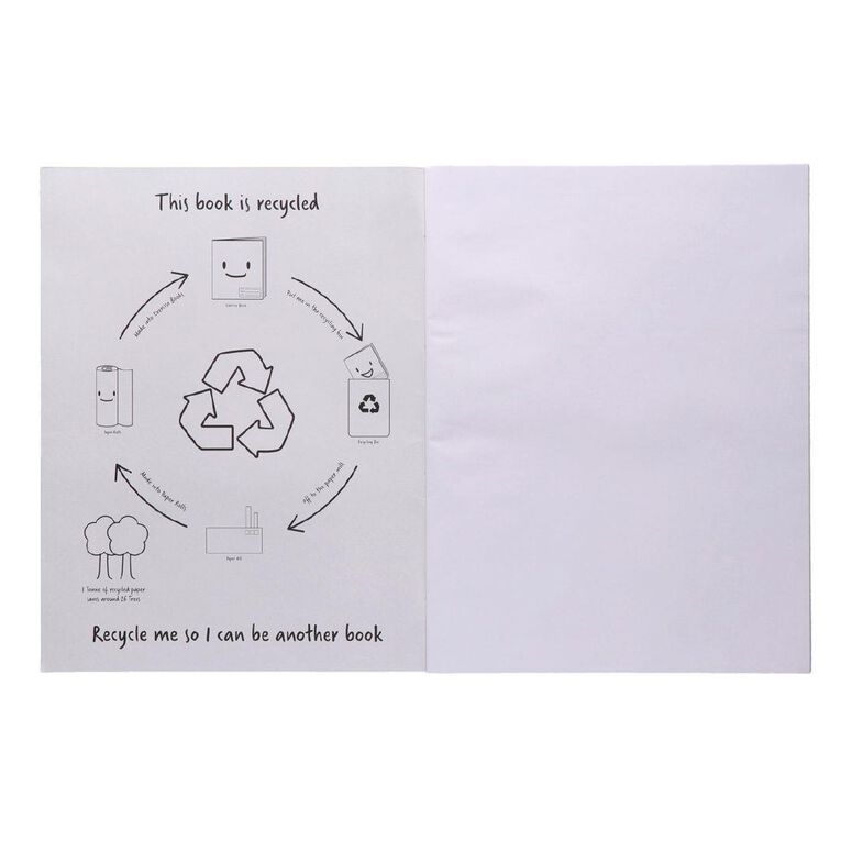 WS Jumbo Scrapbook 395mm x 300mm Unruled 28 Leaf Blue