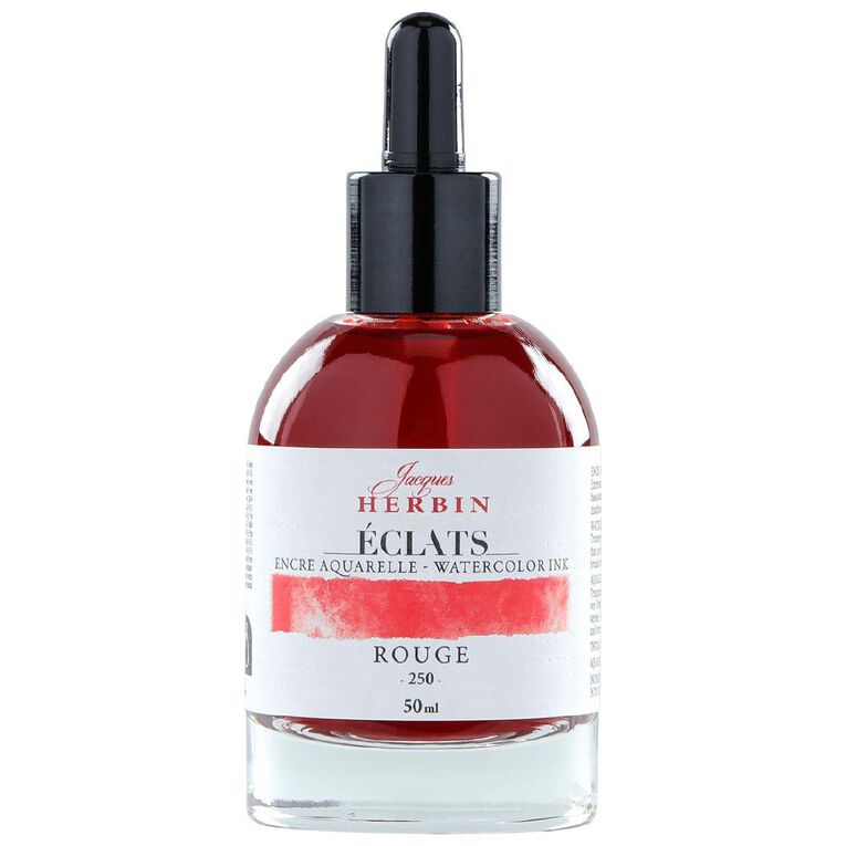 Jacques Herbin Eclats Watercolour Ink 250 Red 50ml