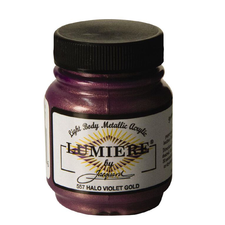 Jacquard Lumiere Acrylic Paint Halo Violet Gold 66.54ml