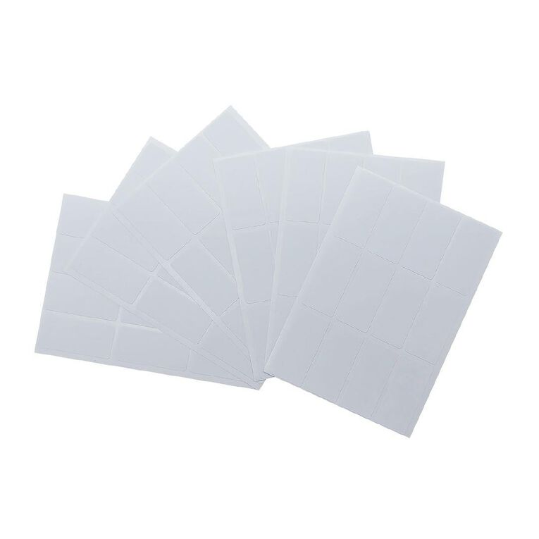 WS Rectangle Handwritable Stickers 72 Labels 18mm X 38mm