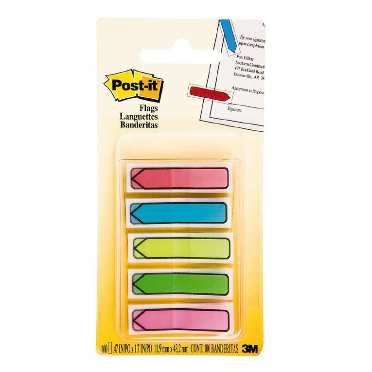 Post-It Flags 11.9mm x 43.2mm Multi-Coloured