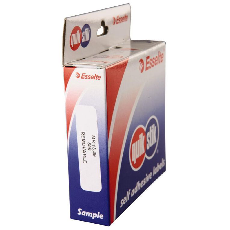 Quik Stik Labels Mr1349 13mm x 49mm 550 Pack