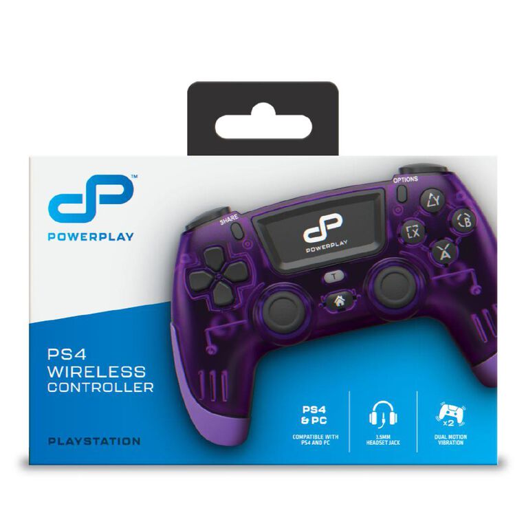 PowerPlay PS4 Wireless Controller Translucent Purple