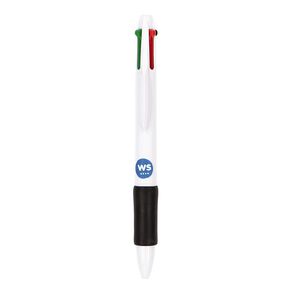 WS 4 Colour Grip Ballpoint Pen Multi-Coloured