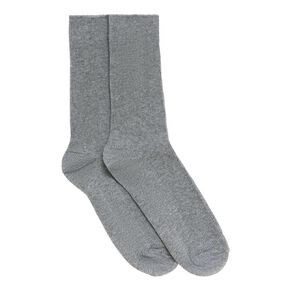Schooltex 2 Pack Ctn Ankle Socks Gry 3 03-05