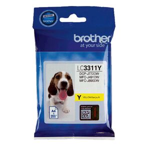 Brother Ink LC3311Y Yellow 200 Pages