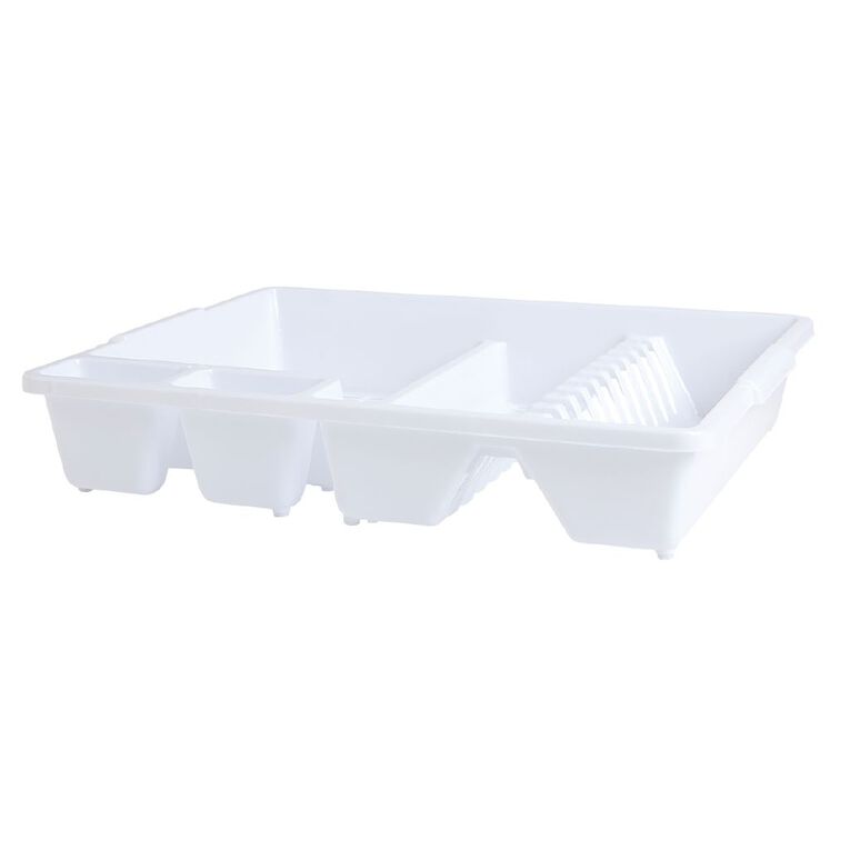 Living & Co Plastic Dish Drainer White One Size