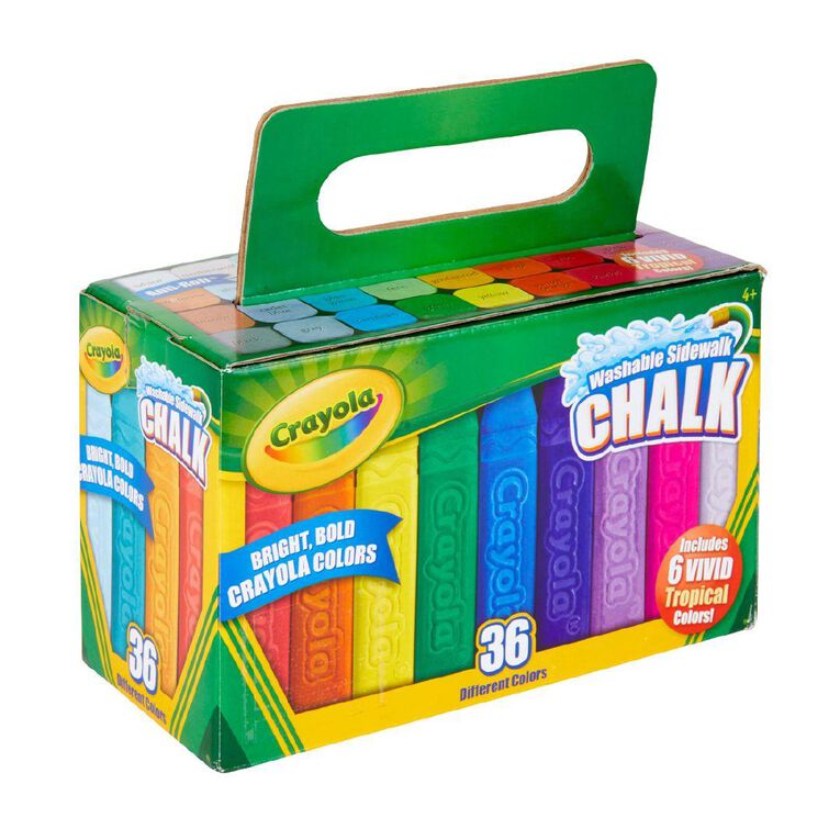Crayola Washable Sidewalk Chalk Assorted 36 Pack
