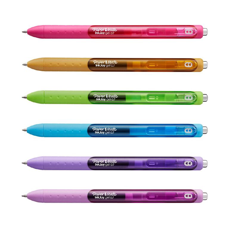 Paper Mate Inkjoy Gel 0.7mm Fashion 6 Pack