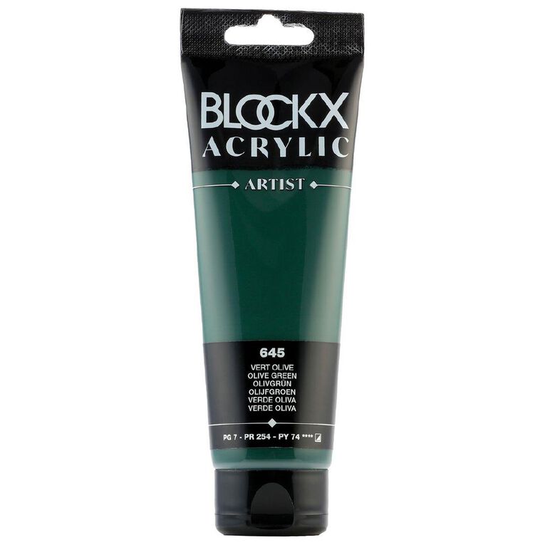 BLOCKX Acrylic Tube Olive Green 120ml