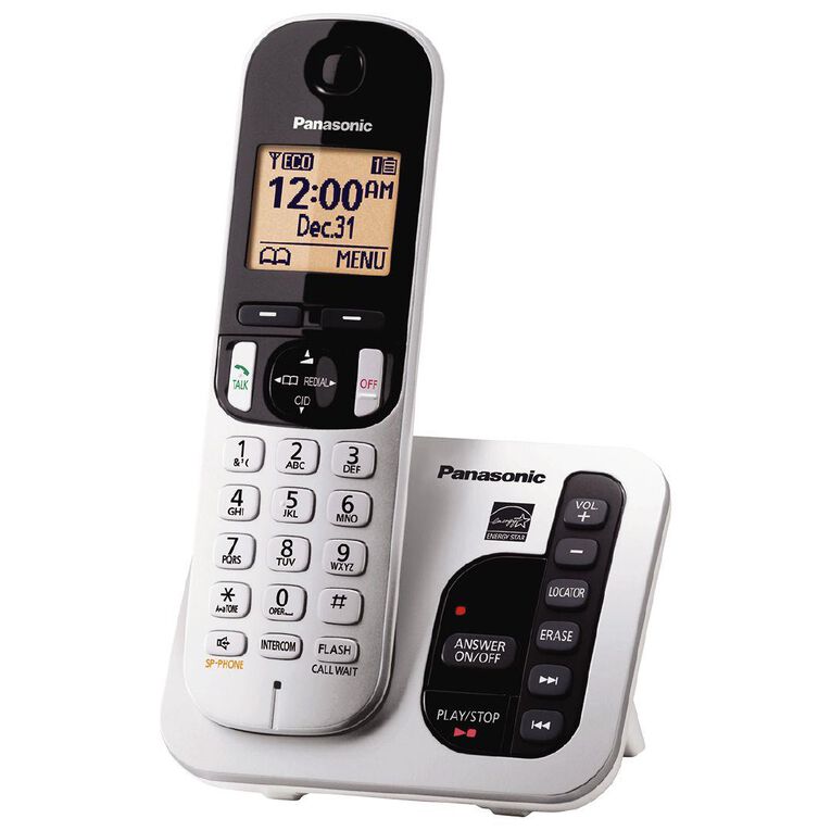 Panasonic KX-TGC220NZS Single Cordless Handset Silver Silver