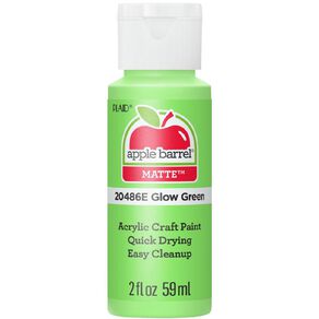 Apple Barrel Acrylic Glow In The Dark Green 60ml