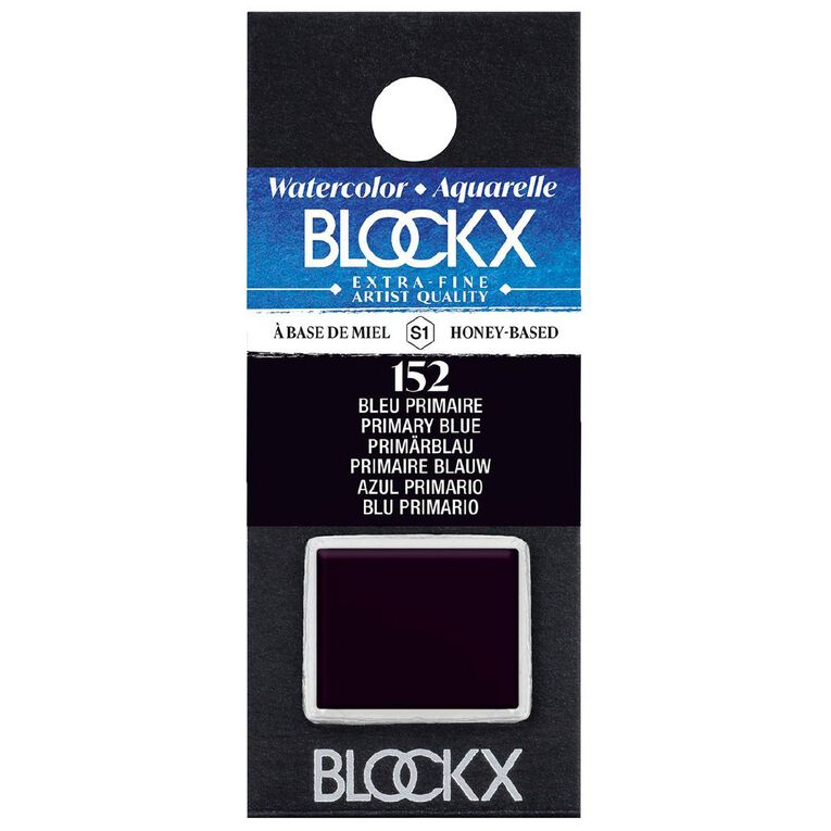 BLOCKX Watercolour Half Pan S1 152 Primary Blue Blue