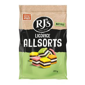 RJ's Licorice Allsorts 280g