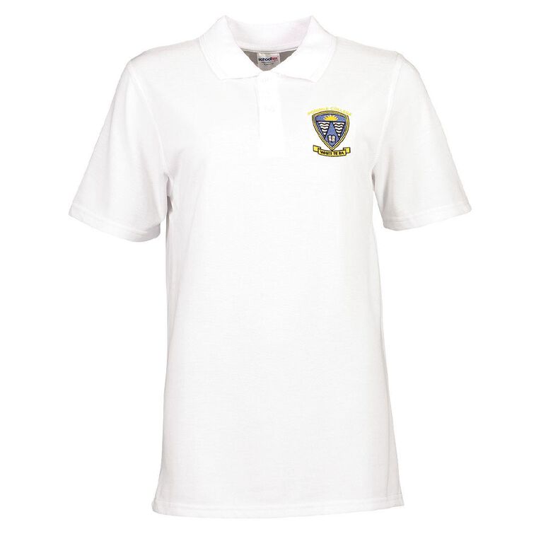 Schooltex Porirua College Short Sleeve Polo with Embroidery