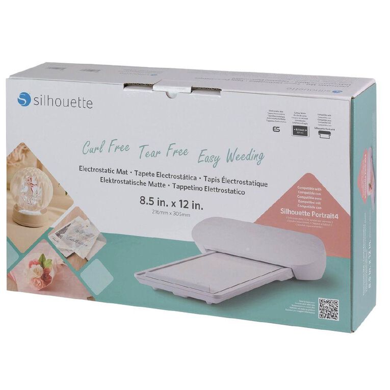 Silhouette Portrait Electrostatic Mat White