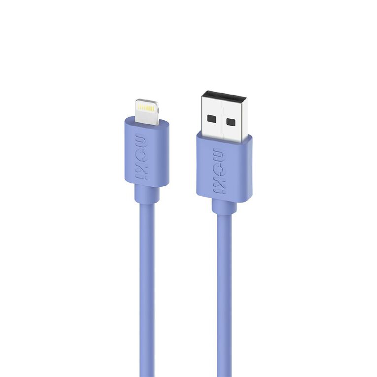 Moki USB-A to Lightning SynCharge Cable 1m - Ultra Blue