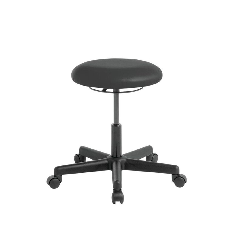 Eden Eden Button Stool Black Vinyl