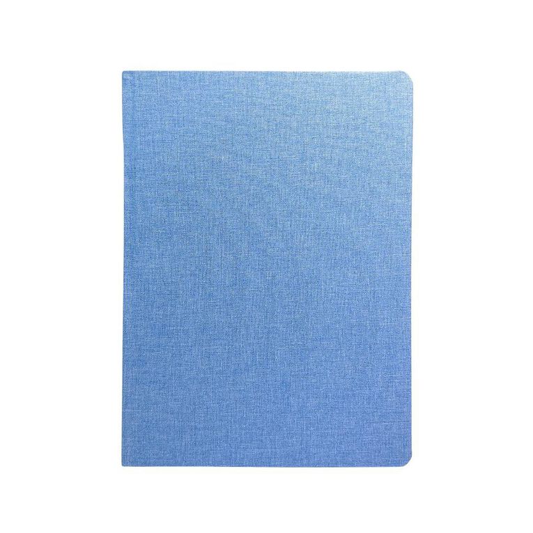 Uniti Stationery Linen A4 Notebook Blue