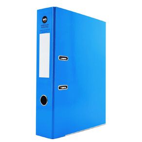 WS Lever Arch File Foolscap Blue Mid